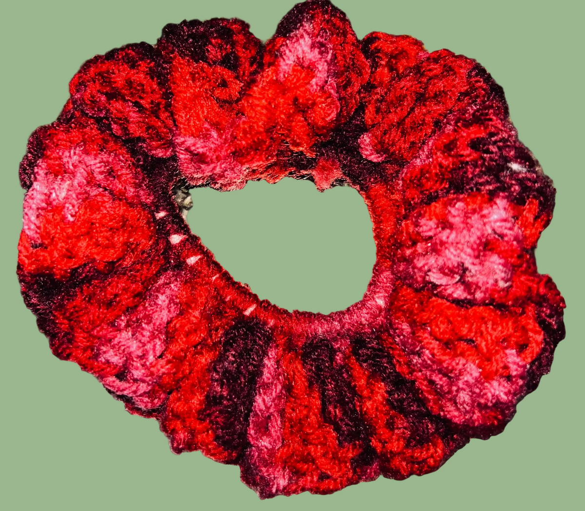 Set of 4 Handmade Crocheted Hair Scrunchies