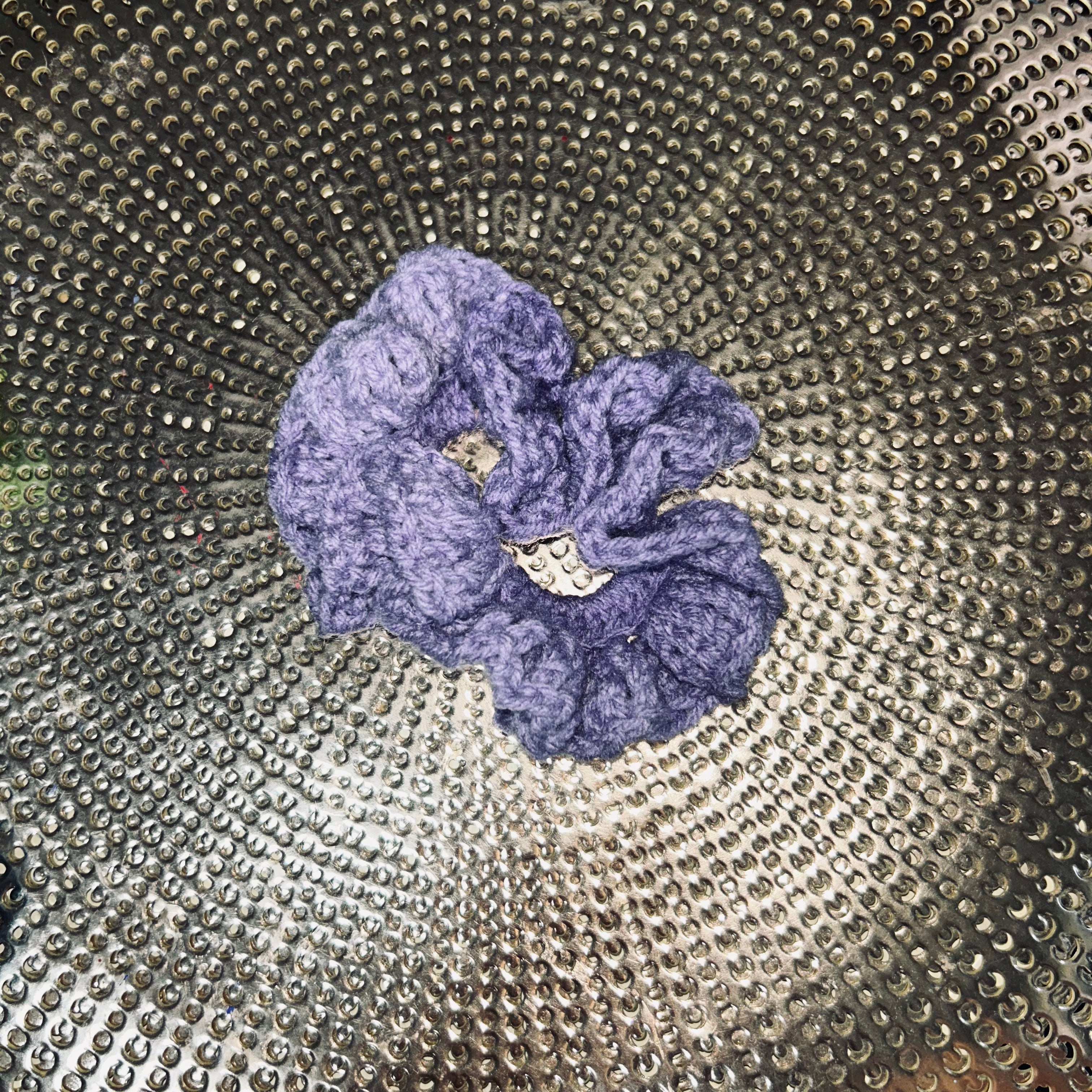 4 Handmade Crocheted Hair Scrunchies.