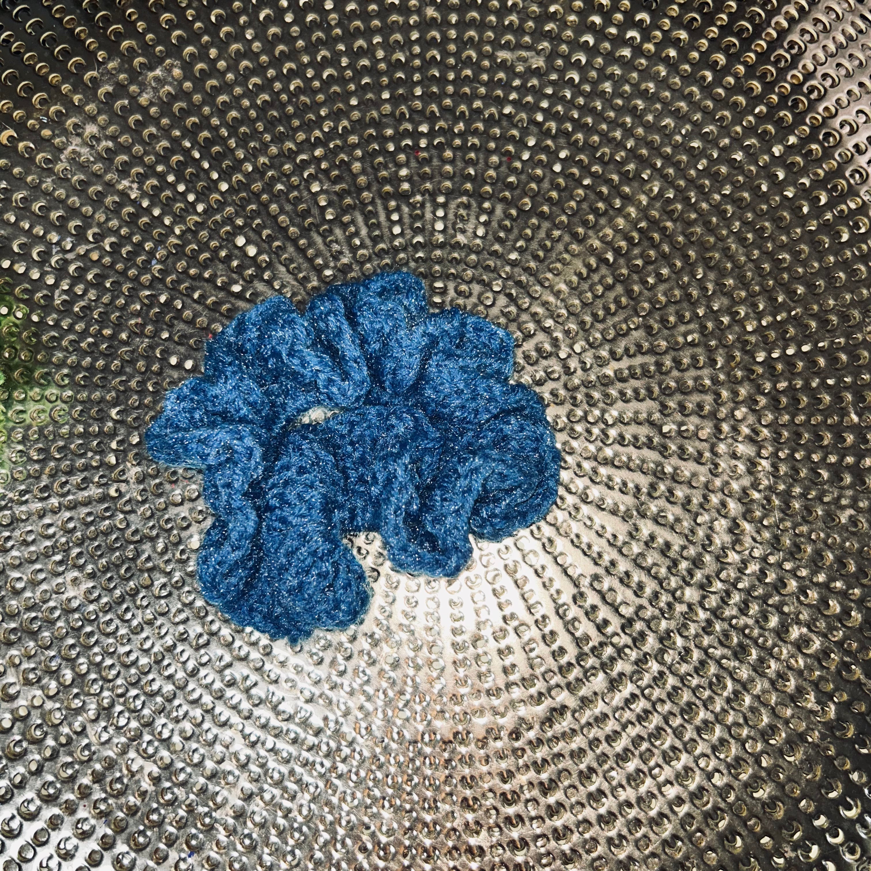 4 Handmade Crocheted Hair Scrunchies.