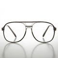 Pretend Aviator Clear Lens Vintage Glasses - Urkel