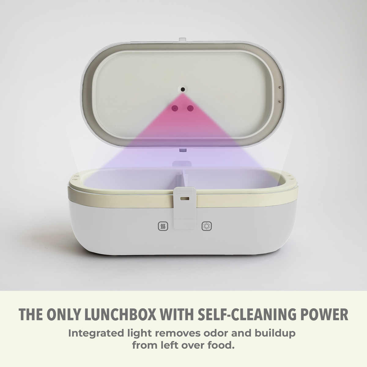 Self-Heating Lunch Box With USB-C Cord and UV LIGHT SANITIZER