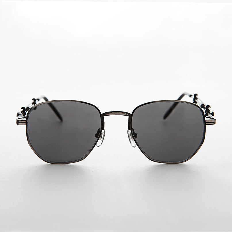Square Vintage Sunglass with Industrial temples - Jagger