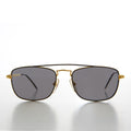 Gold Square Vintage Aviator Sunglass - Jake