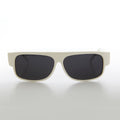 White Flat Top Vintage Sunglass - Jamal