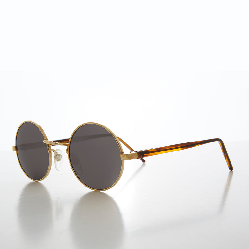 Simple Round Circle Hippy Deadstock Sunglasses - Kennie