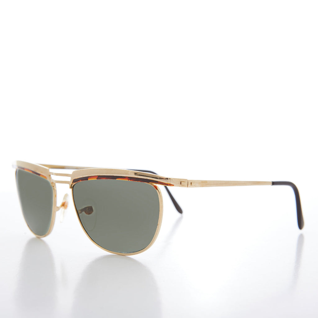 Unisex Gold Vintage 90s Sunglasses - Kilkea