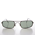 Skinny Sporty Curved Vintage Aviator Sunglass - Kobe
