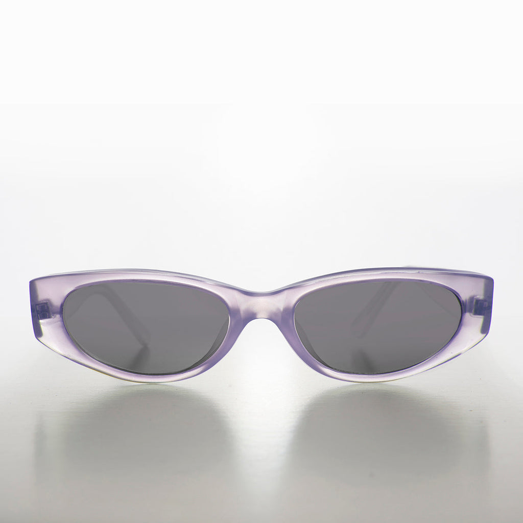 Edgy Rectangular Iridescent Vintage Sunglass - Kaile