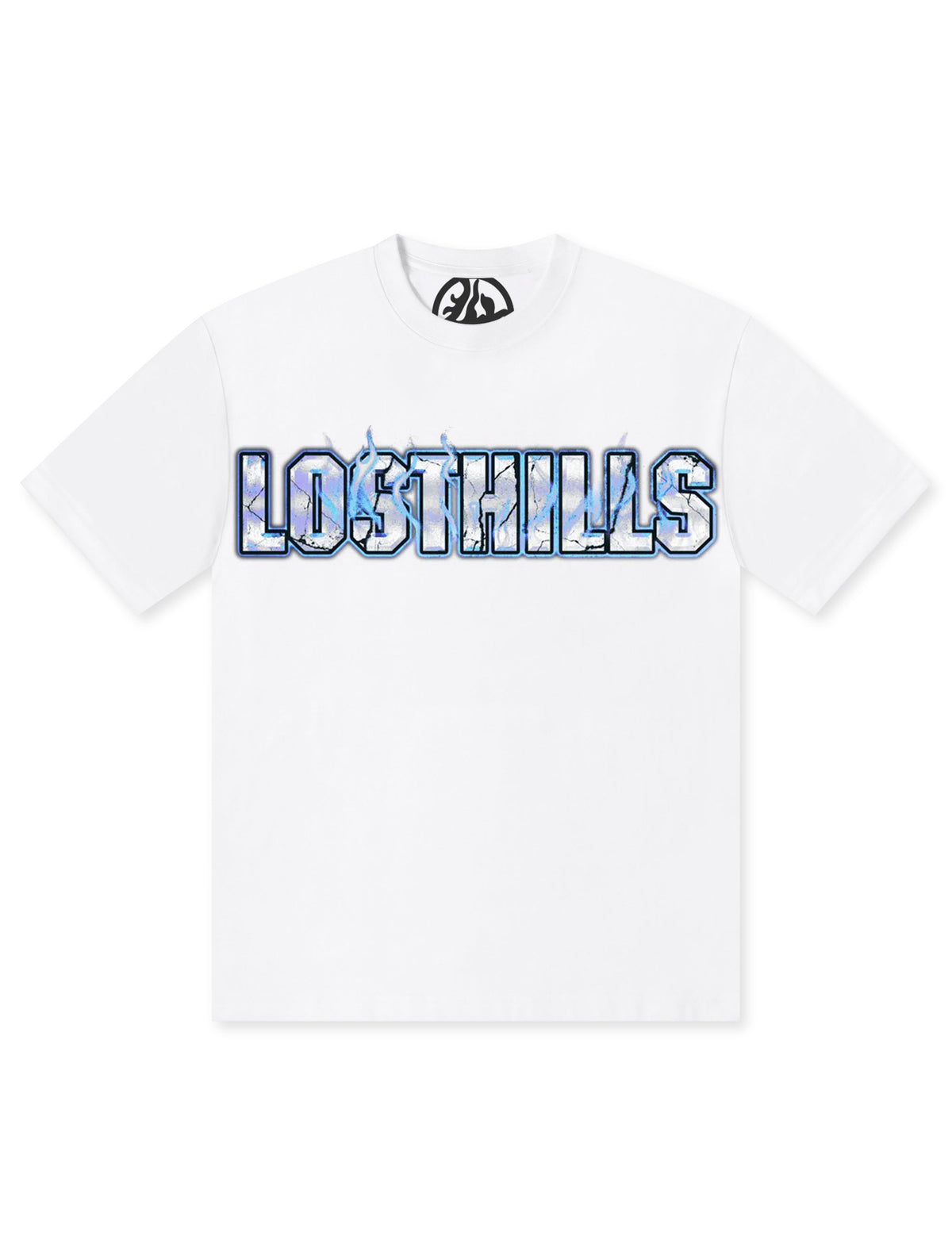 Losthills Inverted Logo Tee - White