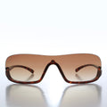 Wrap Around Semi-Rimless Vintage Sunglasses - Mahoney