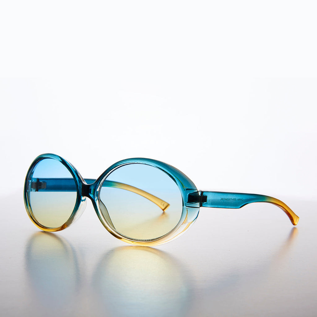Oval Colorful 90s Mod Deadstock Sunglass - Mindy