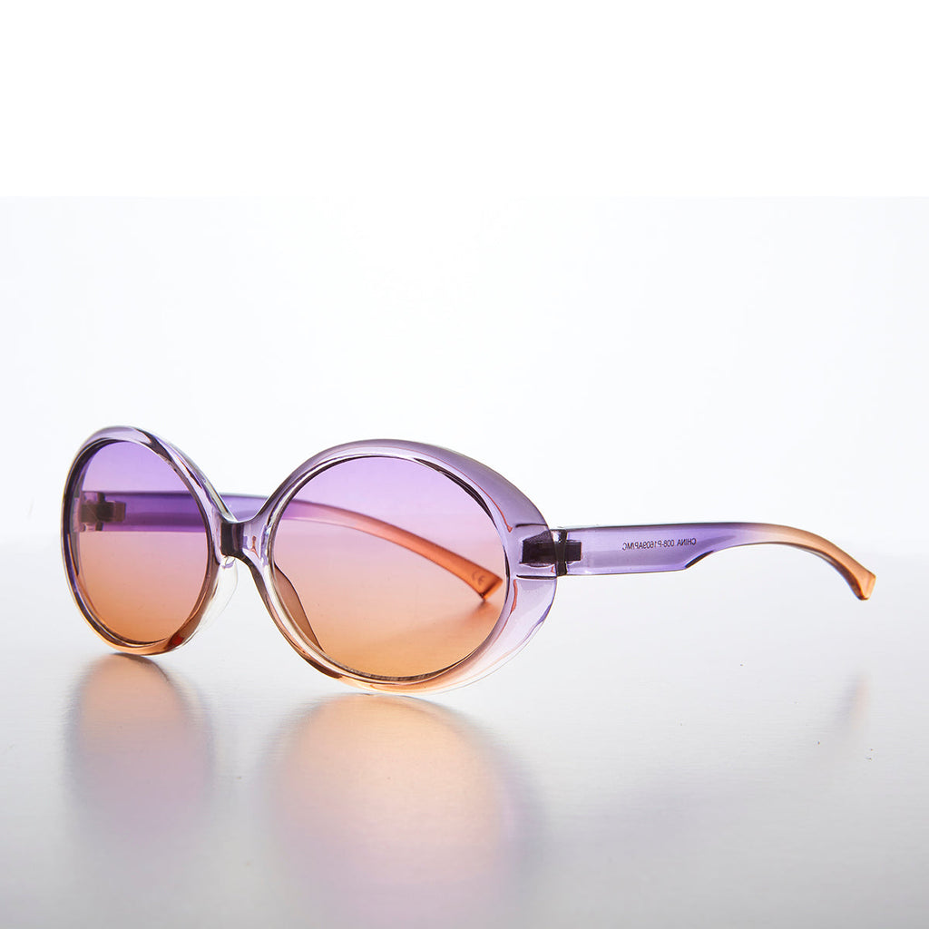 Oval Colorful 90s Mod Deadstock Sunglass - Mindy