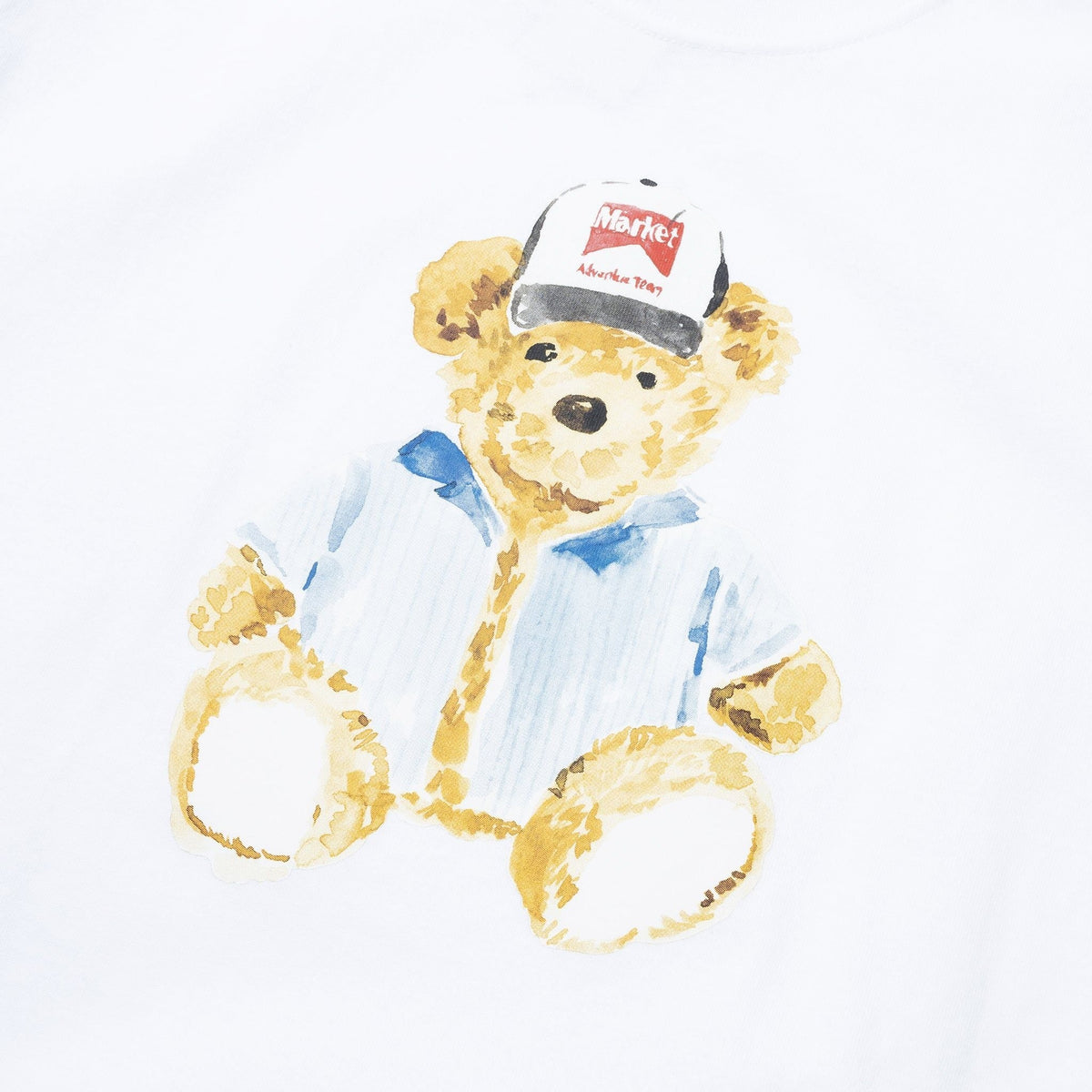 Market Studios Watercolor Teddy T-Shirt - White