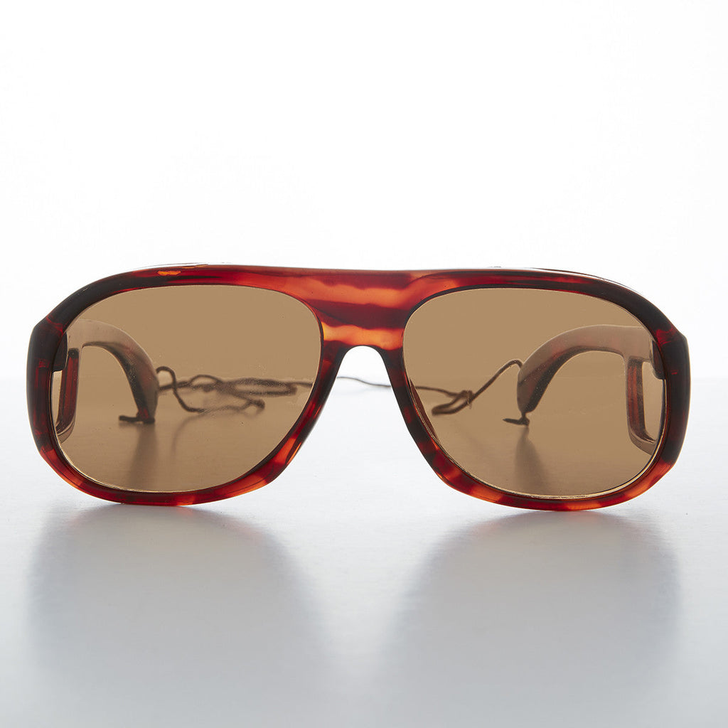 Polarized Fishing Sunglass with Glass Lens - Tortoise Moby