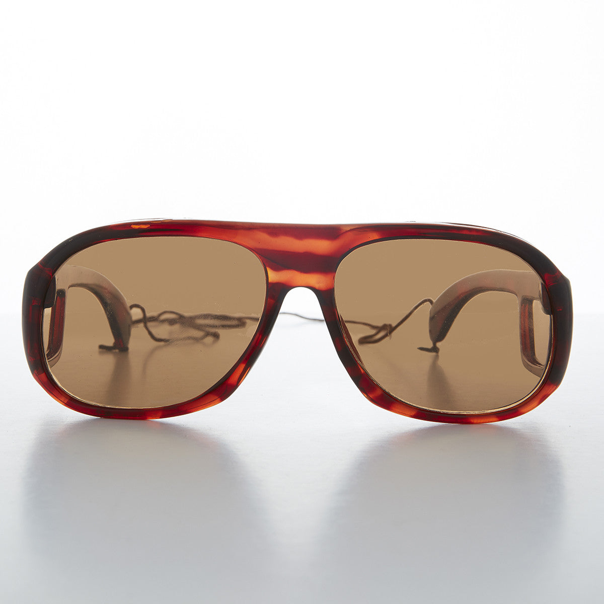 Polarized Fishing Sunglass with Glass Lens - Tortoise Moby