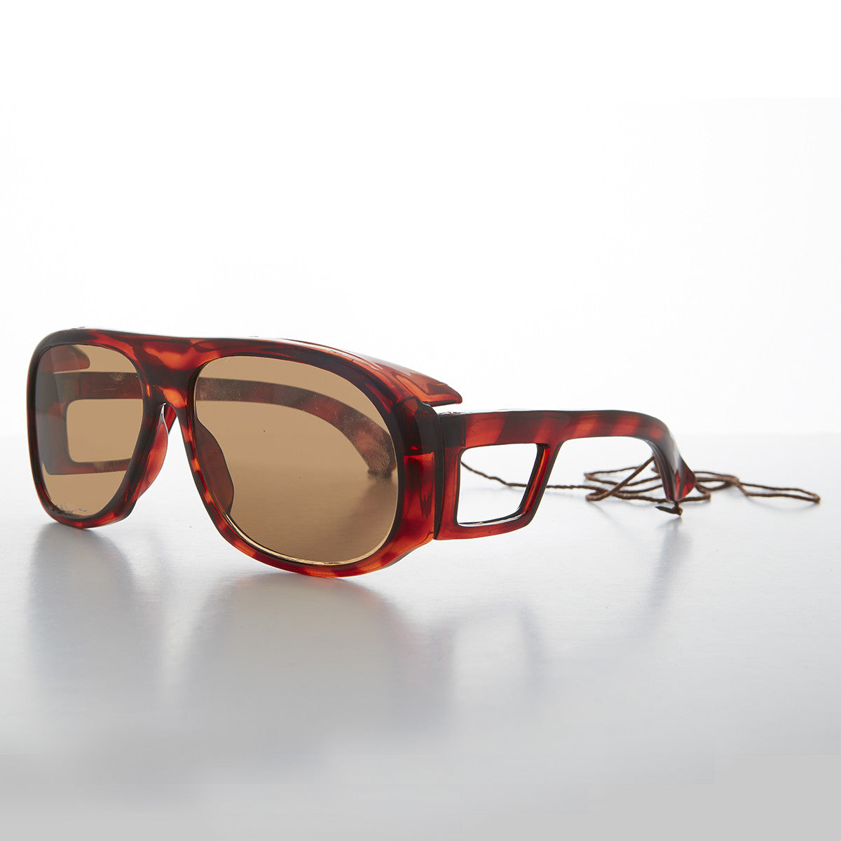 Polarized Fishing Sunglass with Glass Lens - Tortoise Moby