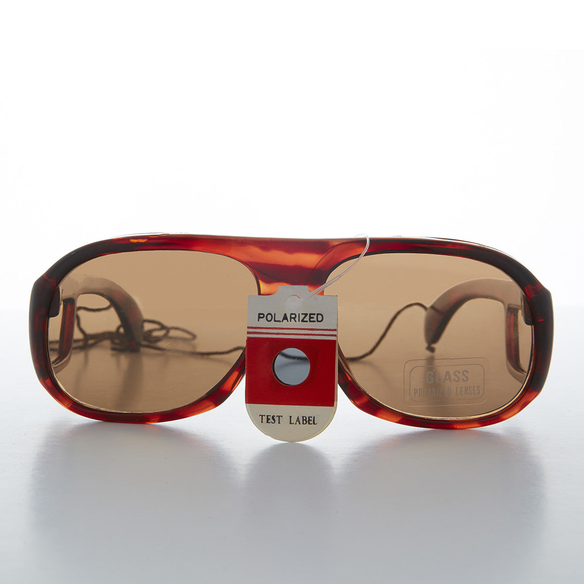 Polarized Fishing Sunglass with Glass Lens - Tortoise Moby