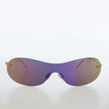 Mono Lens Vintage Sunglasses with Piercing - Monte