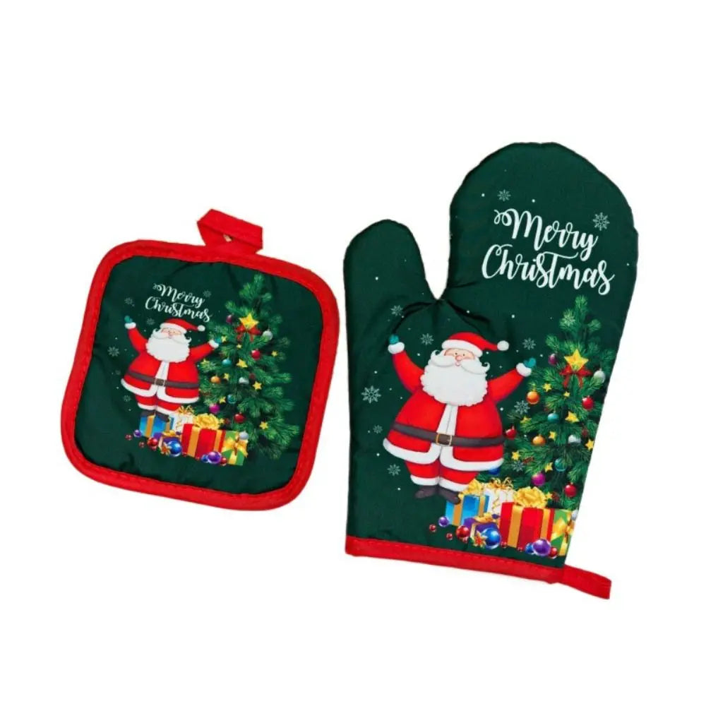 NNEOBA Microwave Mitts & Potholder Set