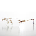 Rimless Readers with Metal Temples - Nicky
