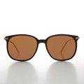 Preppy Square Sunglass with Intricate Temple - Noho