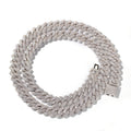 Hip-hop bar-style Cuban zircon-encrusted necklace