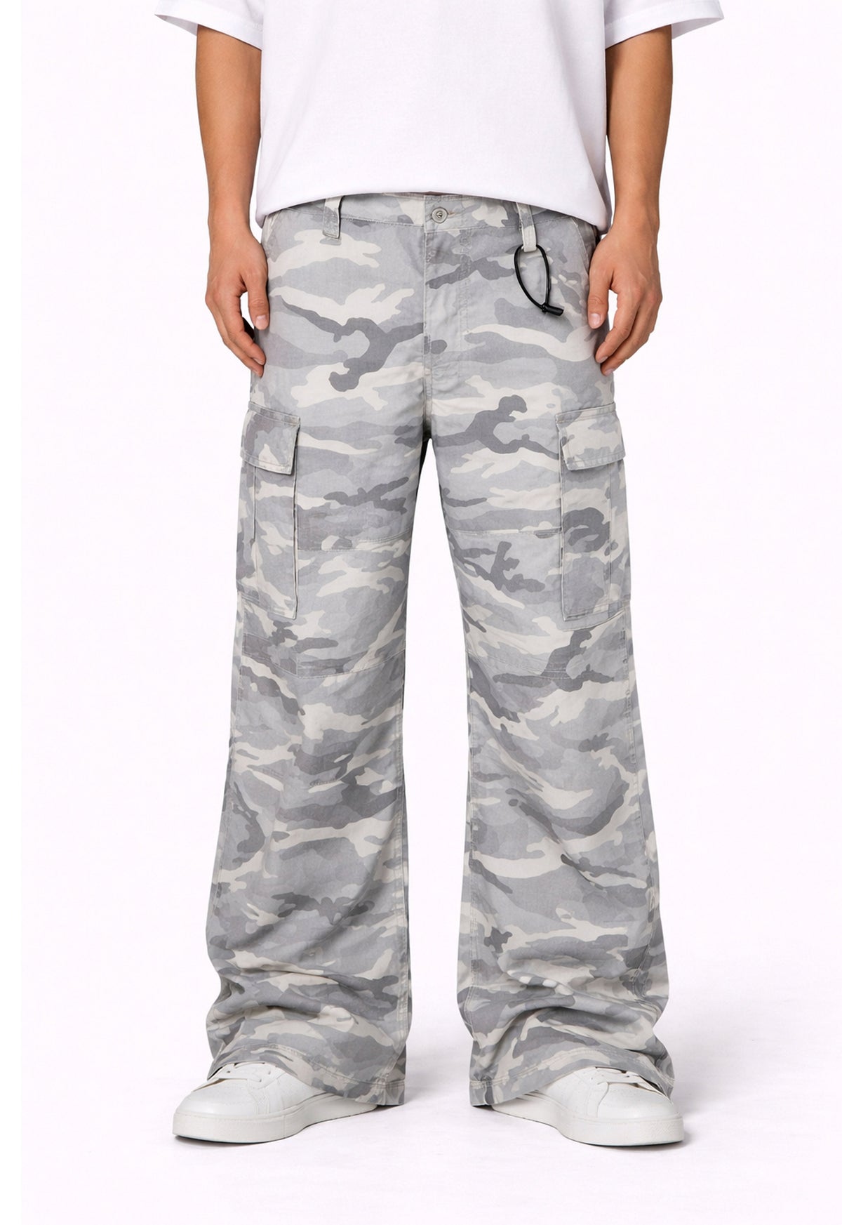 SNOW CAMO CARGO PANTS