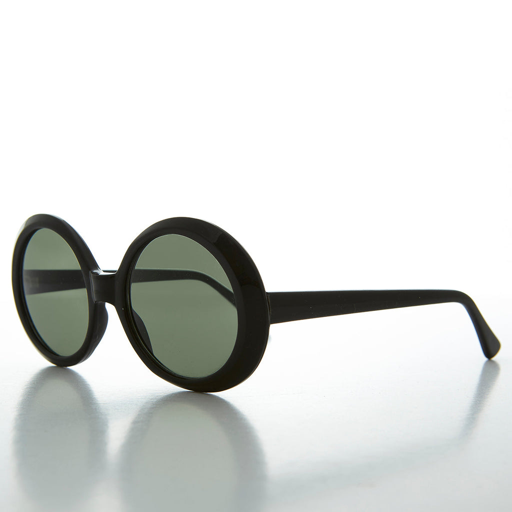 Oversized Round Mod Vintage Sunglasses - Opal