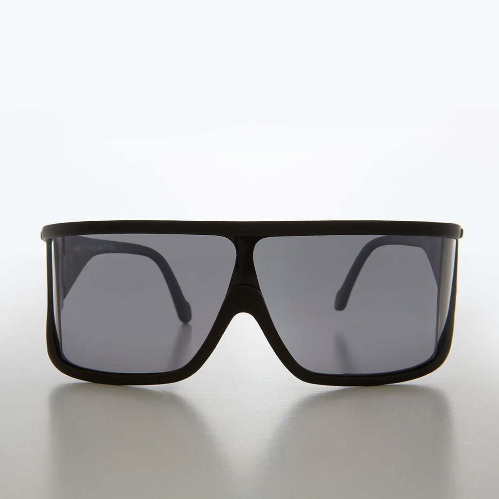 Flat Top Wrap Around Vintage Sport Shield - Perkins