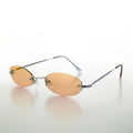 Slender Rimless Micro Frame Vintage Sunglass - Pixie