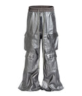 METTALIC FLOW CARGO PANTS