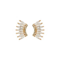 Petite Crystal Madeline Earrings Gold