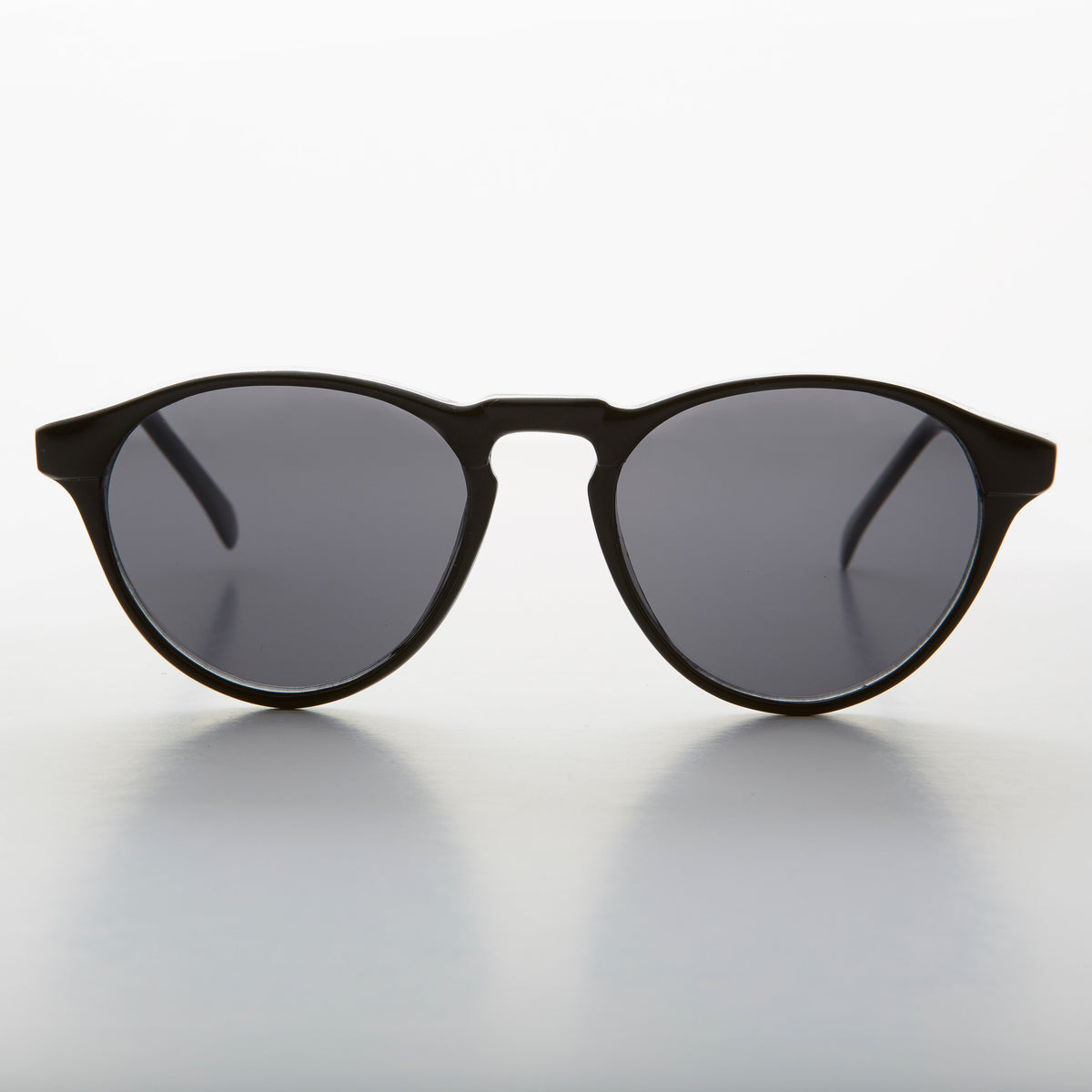 Horn Rim Round Dapper Pantos Vintage Sunglasses - Randy