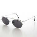Steampunk 90s Metal Aviator Vintage Sunglass - Raven
