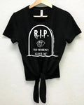RIP to when I gave AF Halloween Crop Top Shirt
