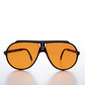 Simple Pilot Sunglasses with Orange Lenses - Rocky
