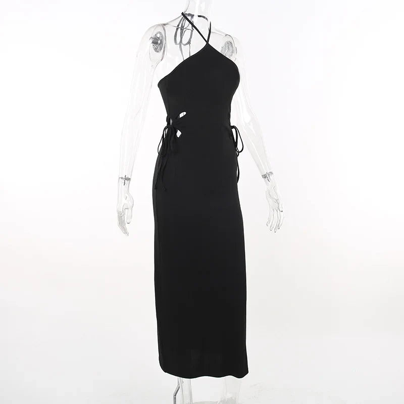 Knitted Long Sleeve Slim Mini Fairycore Slash Neck Dress