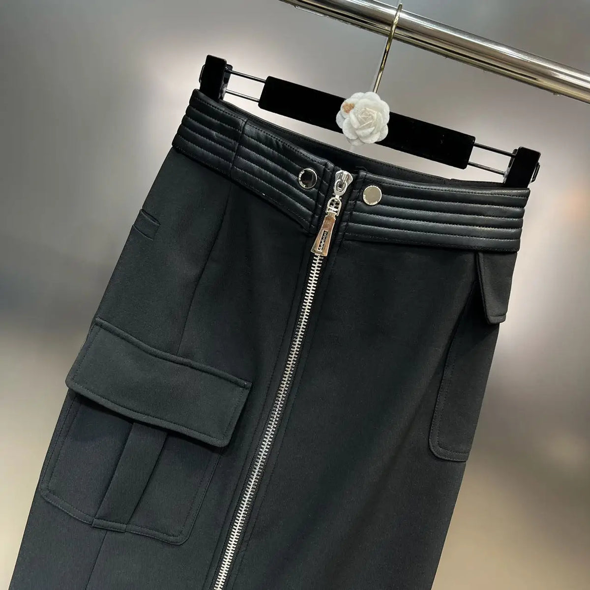 Structured Moto Jacket + Cargo Skirt Set