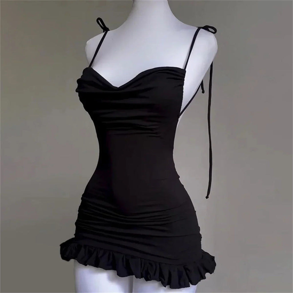 V Neck Backless Sundress | Sexy Lace Up Beach Dress -femstylo
