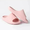 Cloud Pillow Slippers – Pink Platform Slides for Women | Non-Slip & Comfy