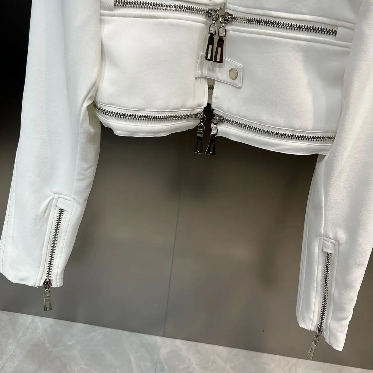 Structured Moto Jacket + Cargo Skirt Set