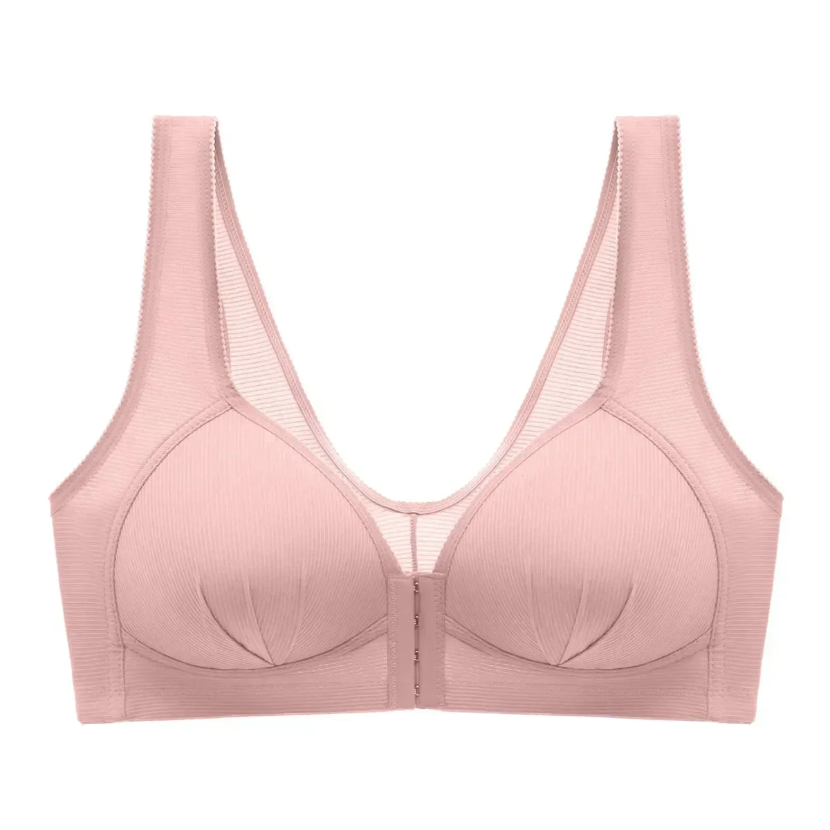 WTEMPO Plus Size Thin Non-steel Ring Front Buckle Cotton Bra Gathered Comfortable Underwear Soft Collection lingerie