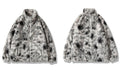 Hip Hop Jacket Streetwear Tie Dye Heart Fuzzy Jackets Warm Coats