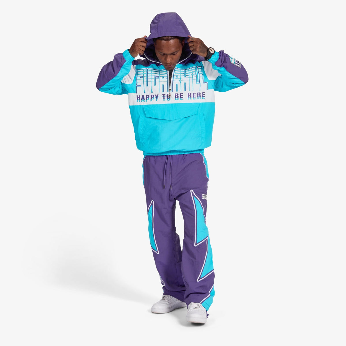 Sugarhill Bolt Windbreaker Pants - Purple
