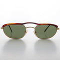 Unique Rare Brow Bar Oval Aviator Vintage Sunglass - Simone