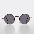 Round Hippy Sunglass with Colored Lenses - Swami