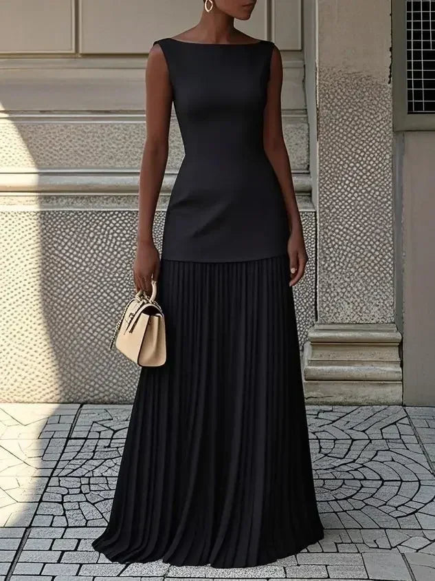 Women's Strapless Long Prom Dress Elegant Wedding Dress Casual Loose Ruched Maxi Dress Floor Length Elegant Evening Dress