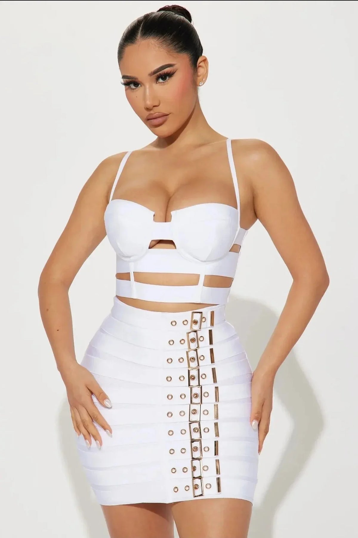 Sculpted Buckle Bandage 2-Piece Set