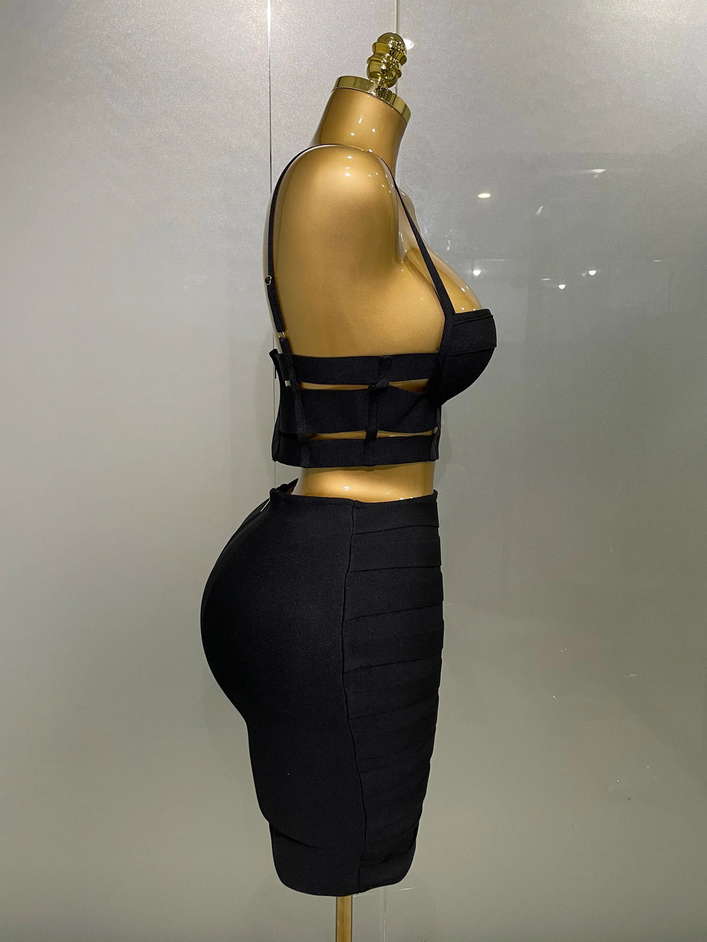 Sculpted Buckle Bandage 2-Piece Set