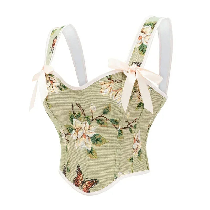 Elegant White Solid Satin Bow Strap Sexy Overbust Bridal Corset Crop Top XXL Victorian Gothic Wedding Bustier Lingerie For Women